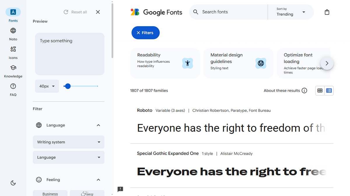 Google Fonts