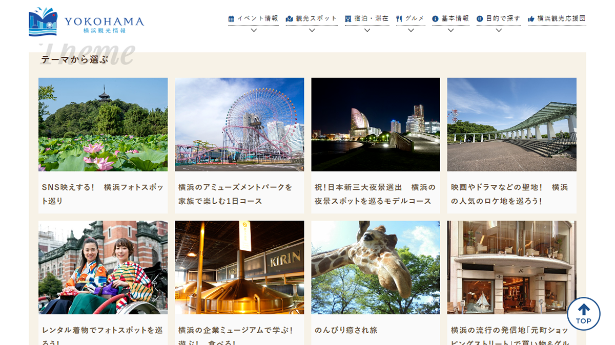 訪問者のニーズに合わせたモデルコースの提案